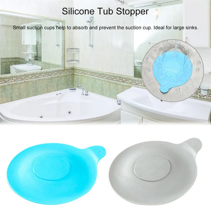 1 pack Bathtub Drain Stopper Silicone Water Stopper Drain Plug Cover Water-drop Design For Bathroom Laundry Kitchen #W0