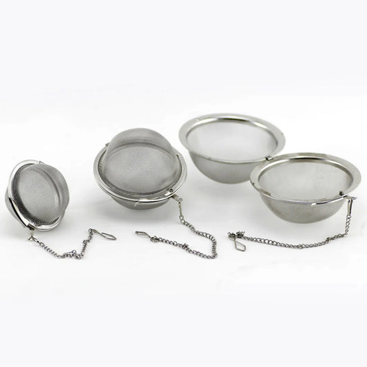 4.5/5.5/7CM Stainless Steel Tea Infuser Sphere Locking Spice Tea Ball Strainer Mesh Infuser Tea Filter Strainers Kitchen Tools