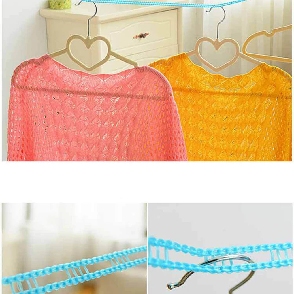 Color Random 3/5 Meter Long Outdoor Clothesline Nylon Non-slip Laundry Line Rope Travel Business Clothes Cord