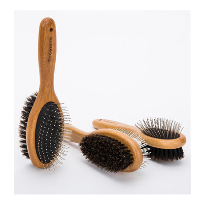 Truelove Pet Double-sided Brush Comb Stainless Steel Needle Bristles Hair Brush Grooming Competition Vacation Cat Dog TLK23131