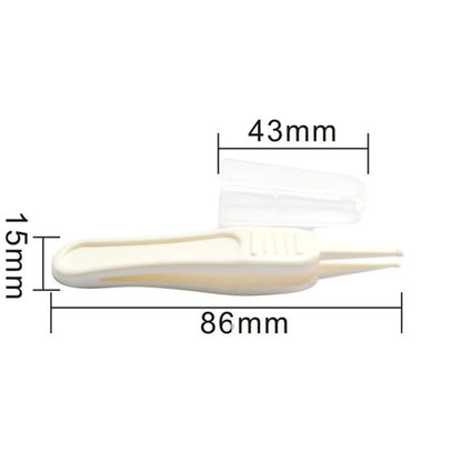 1/2/3/4/5pcs New Baby Safety Tweezers Plastic Tweezers Ear Nose Clean Nose Ears Dirty Baby Care