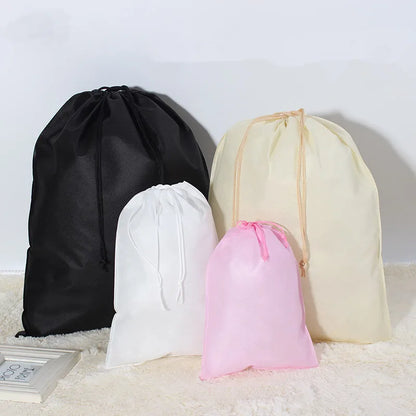 Wholesale Waterproof Package Shoe Pocket storage organize bag Non-woven fabric Draw pocket Drawstring Bags Toiletry Bag Case