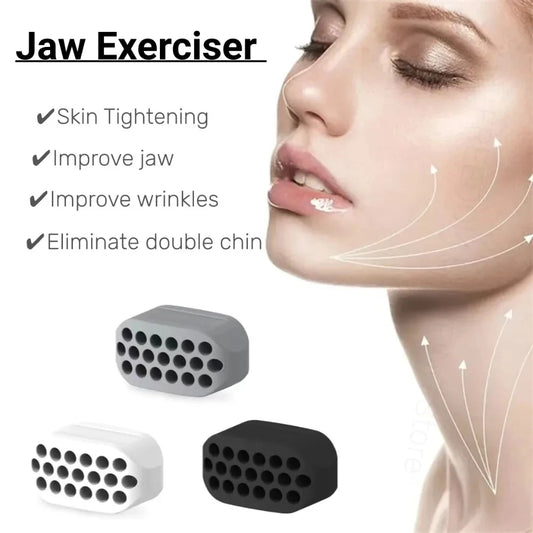 Jaw Exerciser Facial Gym Fitness Ball Jaw Muscle Training Double Chin Reducer Neck Face Slimming Mouth Jaw