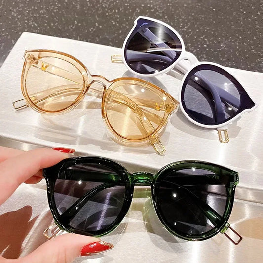 New Fashion Sunglasses Girls Boys Brand Round Vintage Children Sun Glasses Baby Shades Mirror Goggles Eyeglasses UV400 Eyewear