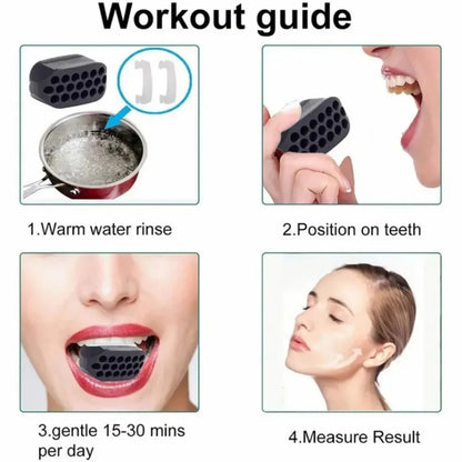Jaw Exerciser Facial Gym Fitness Ball Jaw Muscle Training Double Chin Reducer Neck Face Slimming Mouth Jaw