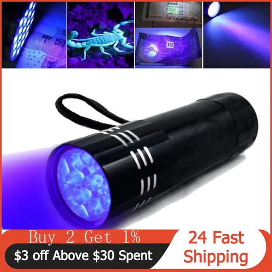 Art Mini 9LED Flashlight UV Lamp Portable For Nail Gel Fast Dryer Nail Gel Cure Lamp Home DIY Manicure Tool