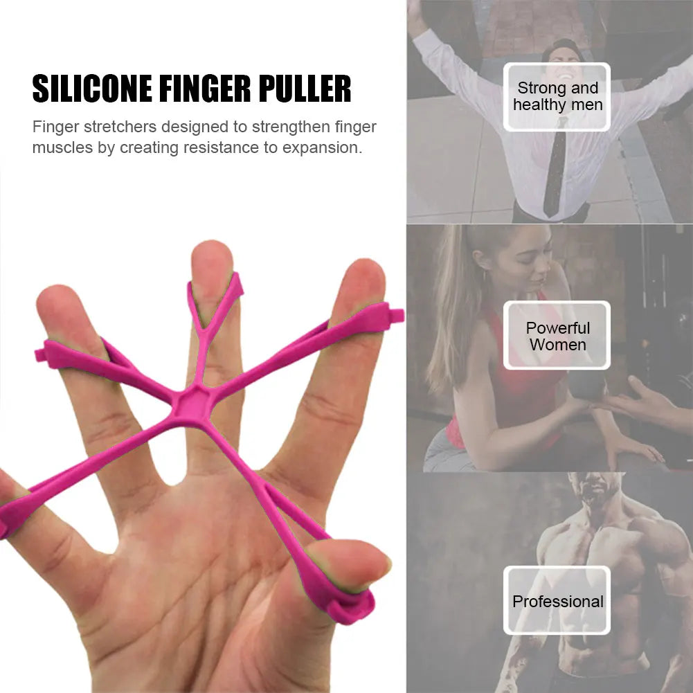 Silicone Gripster Grip Strengthener Finger Stretcher Gym Hand Grip Trainer Gripster Stretcher Guitar Athletes Finger Exerciser