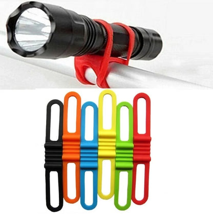 MTB Cycling Bike Bicycle Silicone Band Flash Light Flashlight Phone Strap High Strength Bike Light Fixed Tie Ribbon Mount Holder