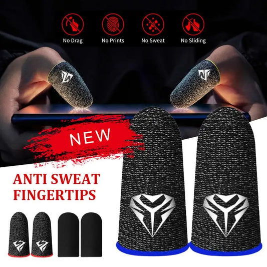 2PCS New Finger Gloves Game Controller For PUBG Sweat Proof Non-Scratch Sensitive Touch Screen Thumb Sleeve Gaming Accessories